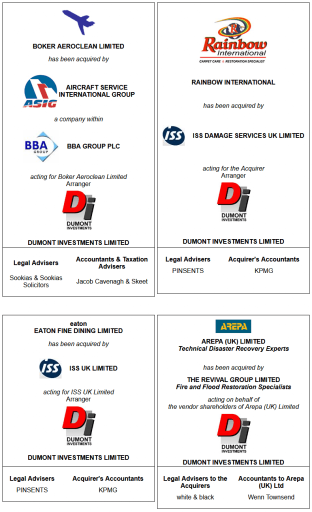 Dumont transaction tombstones